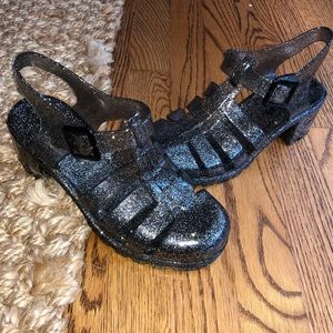 Union Bay glitter platform Sandals “Jellies”